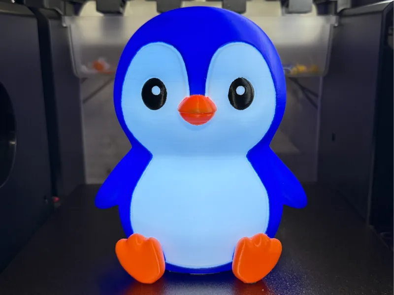 Cute Chibi Penguin Glow Lamp