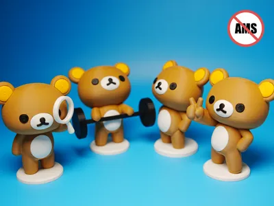Rilakkuma Desktop Ornament (Multi-Part Print)
