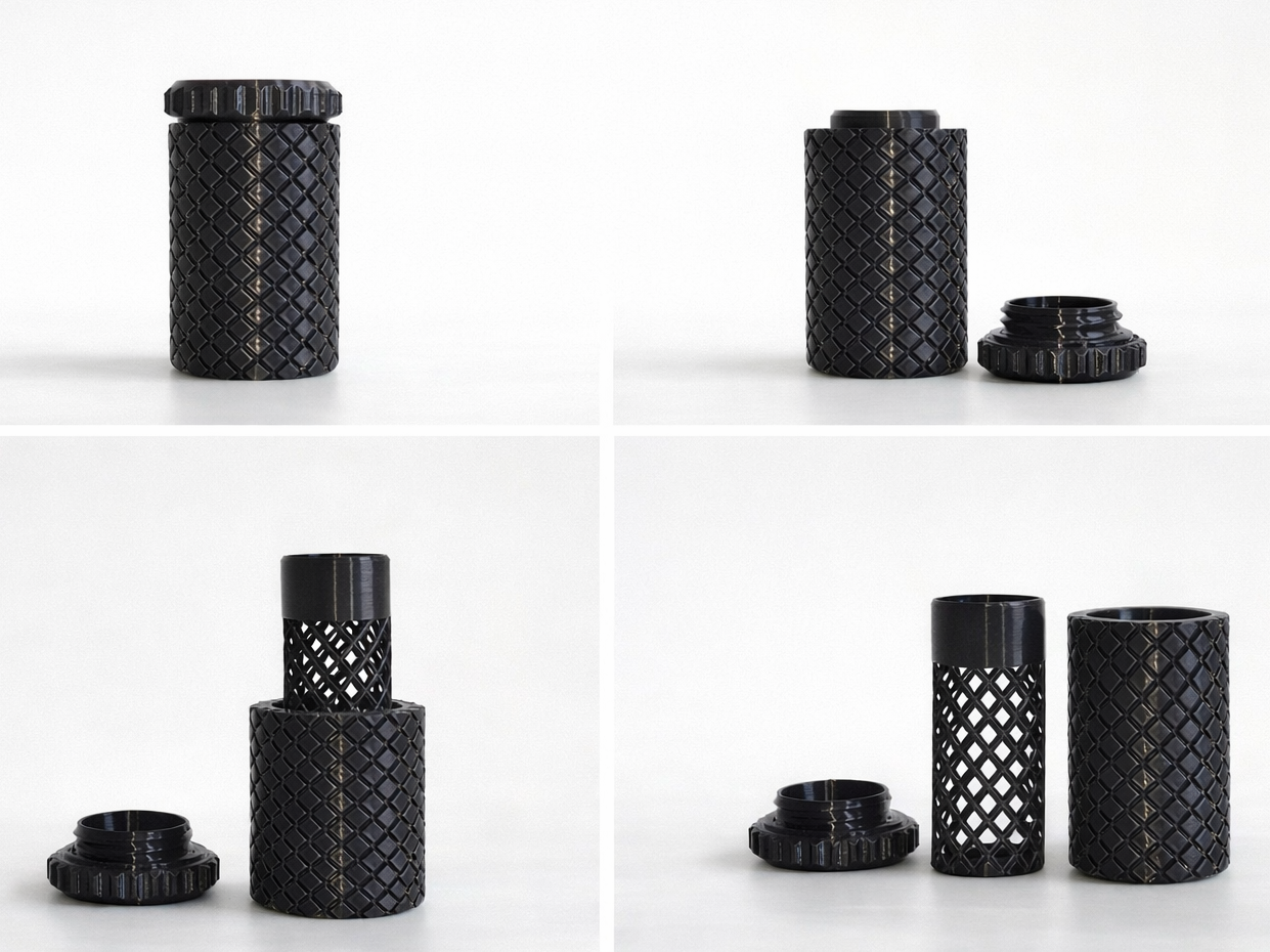 Boilie Dipping Jar with Rotating Drain Basket