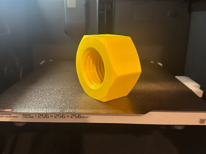 Large Hex Nut, 3 inches Big