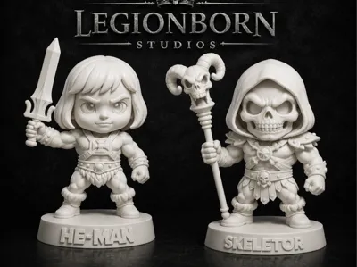 He-Man and Skeletor Chibi collection