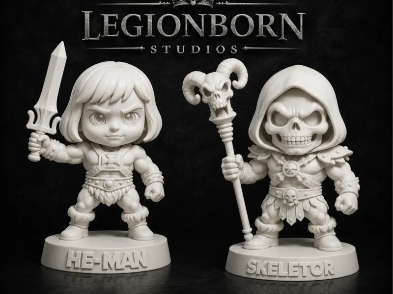 He-Man and Skeletor Chibi collection