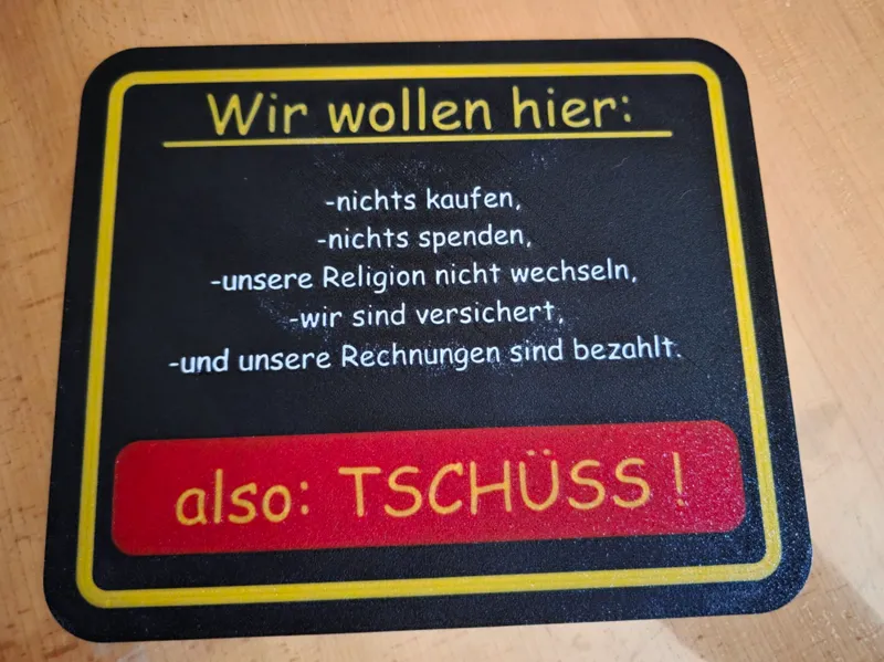 Lustiges Schild