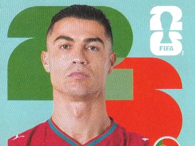 CR7 Panini sticker clock