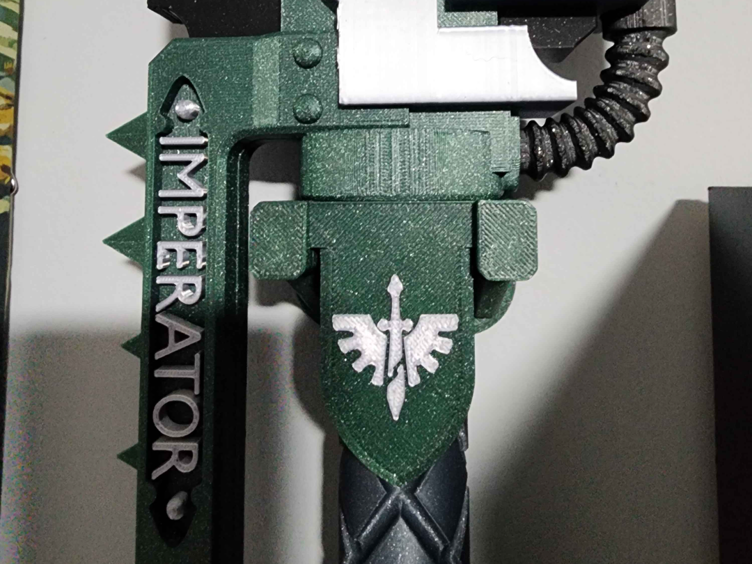 Chain Sword Wall Mount Dark Angels Symbol