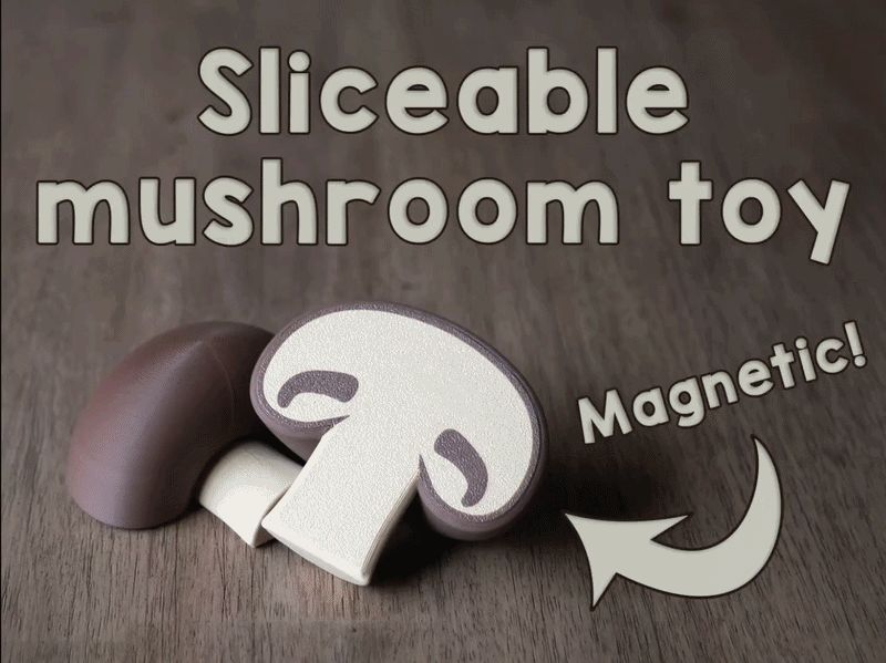 Sliceable magnetic mushroom