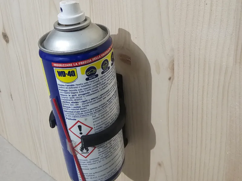 Wall Mounted Spray Can Holder