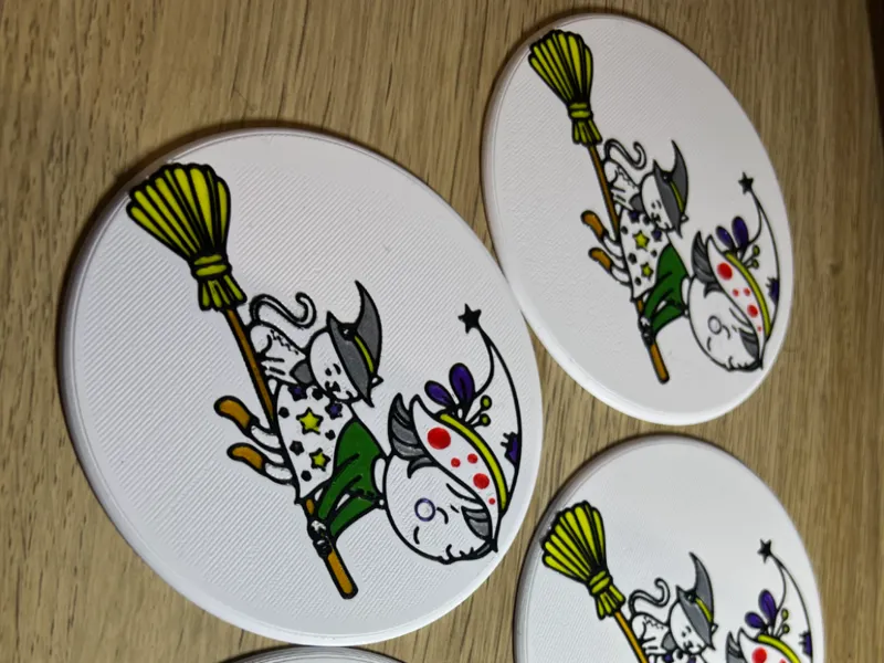 Befana Epiphany coasters 0,16 multicolor