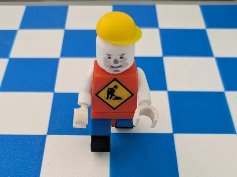 Brick Man Construction for Stop Motion