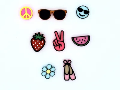 "Groovy" Chunky Bead Charms
