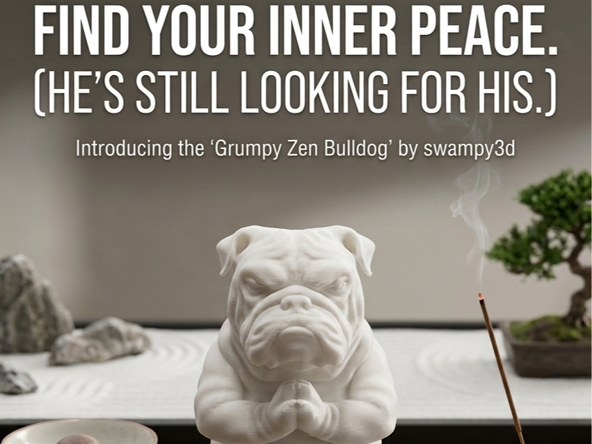 Grumpy Zen Bulldog