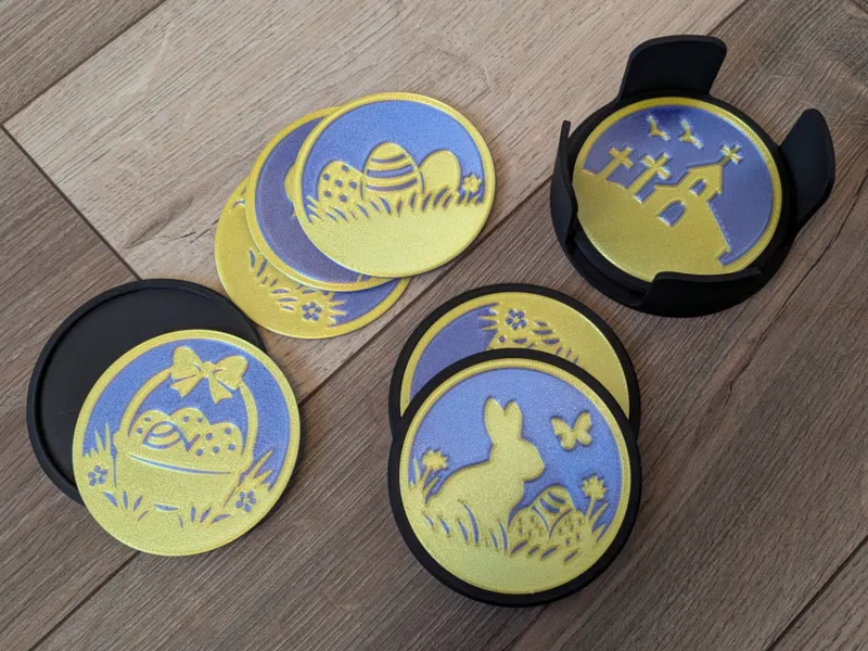 Click-Swap Modular Coaster | Easter Insert Pack
