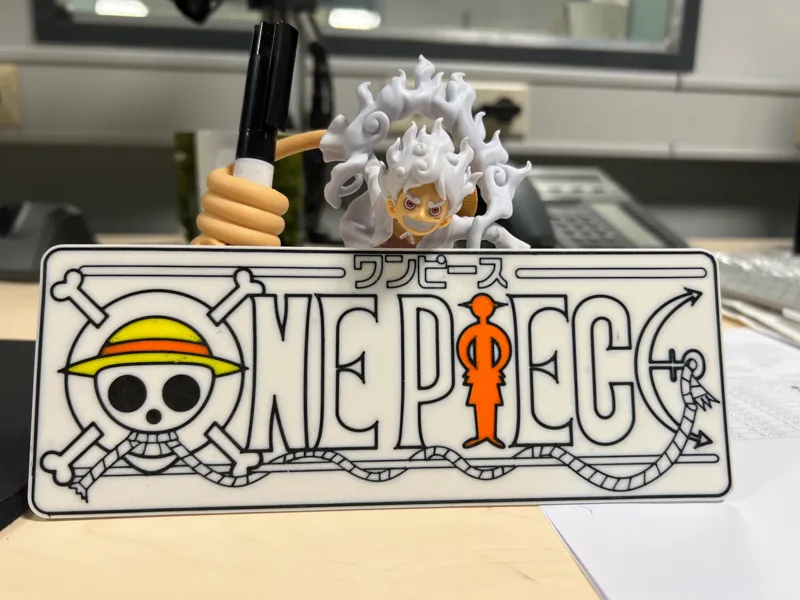 one piece lettering