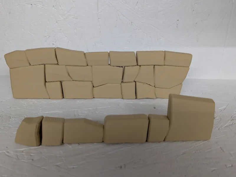 DnD Stone Wall Sections and Individual Stones