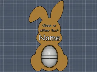 Customizable Easter Bunny Egg Holder 