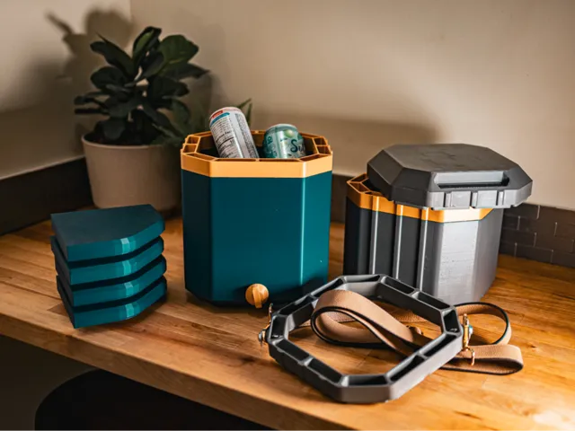 Modular Insulated Cooler Camp Seat