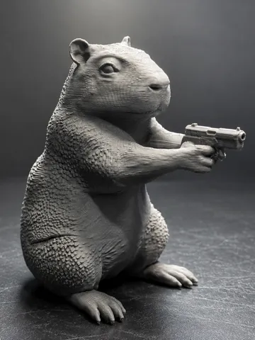 Tapa o cubierta: Capybara Desk Gangster — vista de referencia 2