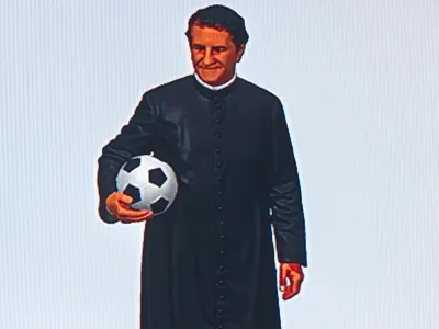 Don Bosco with the ball