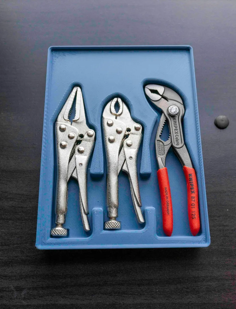 Gridfinity Triple Small Pliers Holders