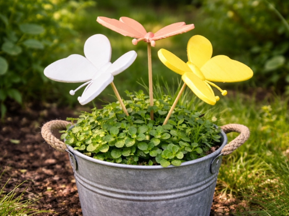 Schmetterling Gartenstecker für Zuhause & Garten
