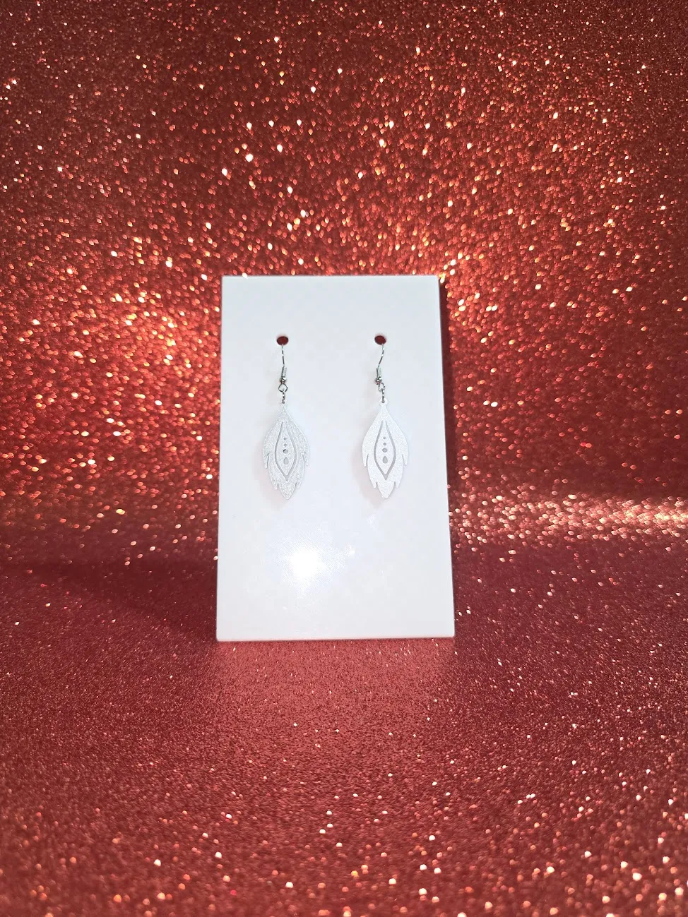 Indian feather v2 earrings view 2