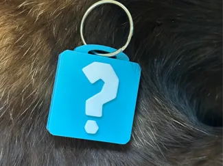Question mark keychain