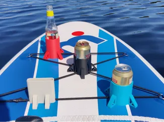 Drink + phone holder with extra stability for SUP