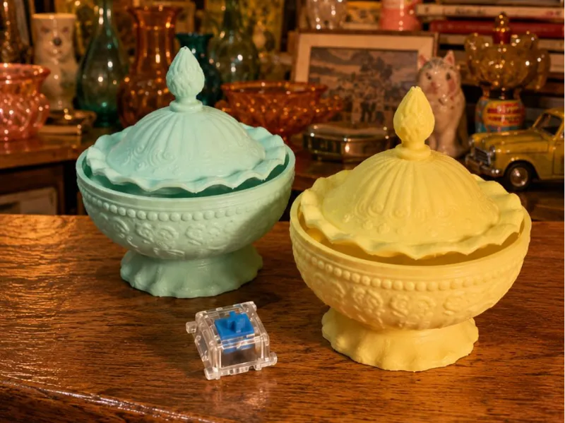 Vintage Antique Fenton Glass Clicker