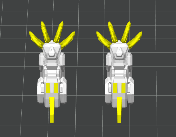 Miniatura 3 do modelo 3D 布鲁可星辰版白狮擎天柱配件包（披风+爪子+大宝剑）