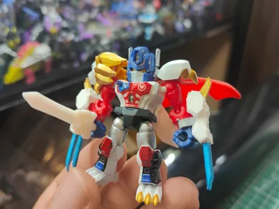 Blooko Star Edition White Lion Optimus Prime Accessory Pack (Cape + Claws + Greatsword)