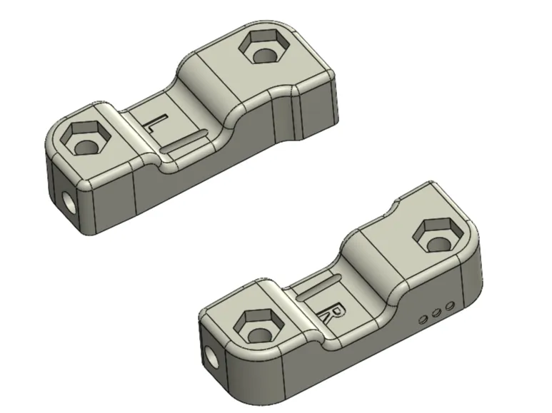 RC10 '89 Stealth Car, 3deg toe Rear Arm Mounts