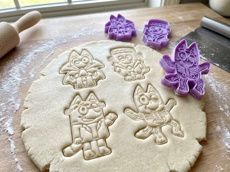 bluey y bingo cookie cutter halloween