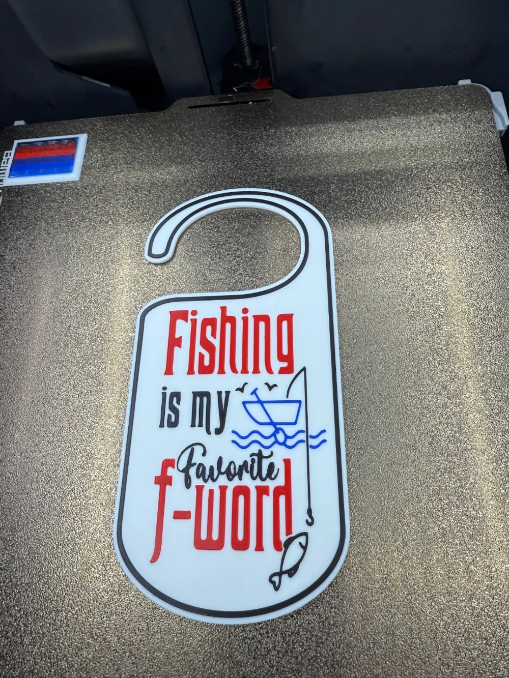 F Word Fish FISHING IS MY FAVORITE F-WORD DOOR HANGER Remixed by 3Dprinting4fun ...