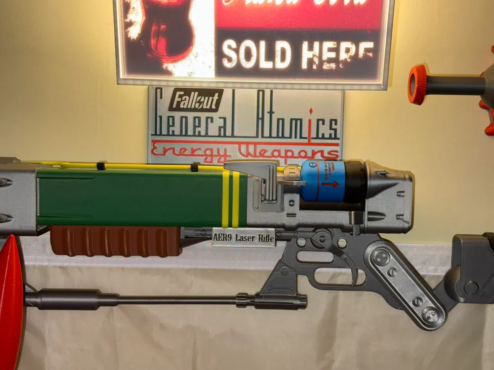 Fallout AER9 Laser Rifle Wall Mount by Faran3D - MakerWorld