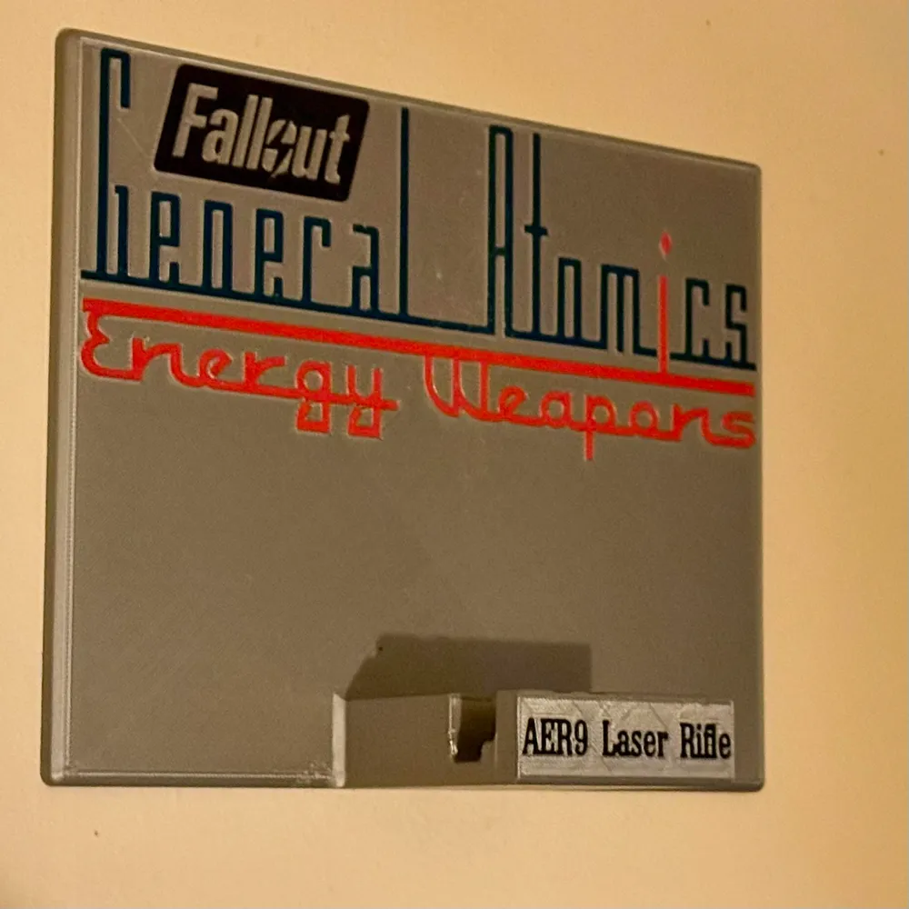Fallout AER9 Laser Rifle Wall Mount by Faran3D - MakerWorld