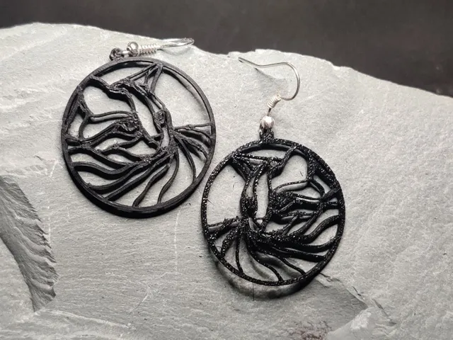 Feline Elegance - Minimalist Cat Head Earrings