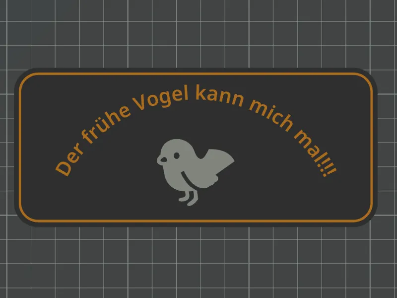 Schild - Der frühe Vogel kann mich mal!!!