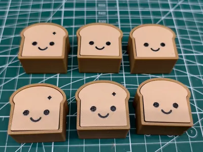 Mini Loaf Stress Reliever  Mini Loaf Bread Button  No AMS Required