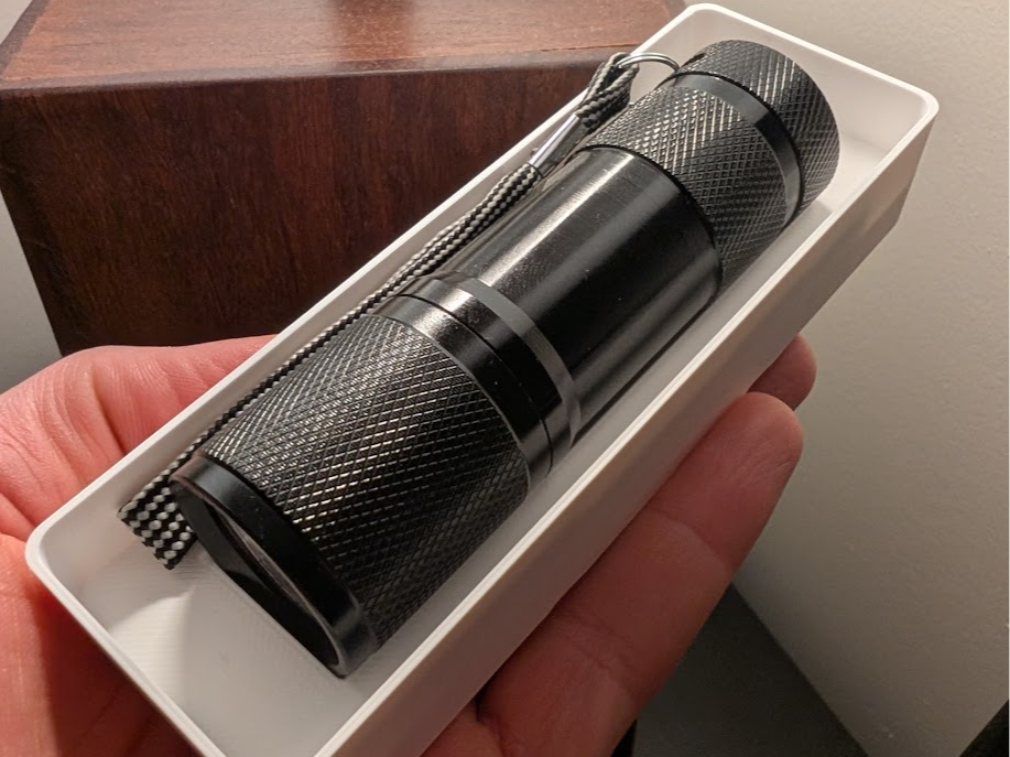 Lepro UV LED Flashlight Blacklight Gridfinity Tray