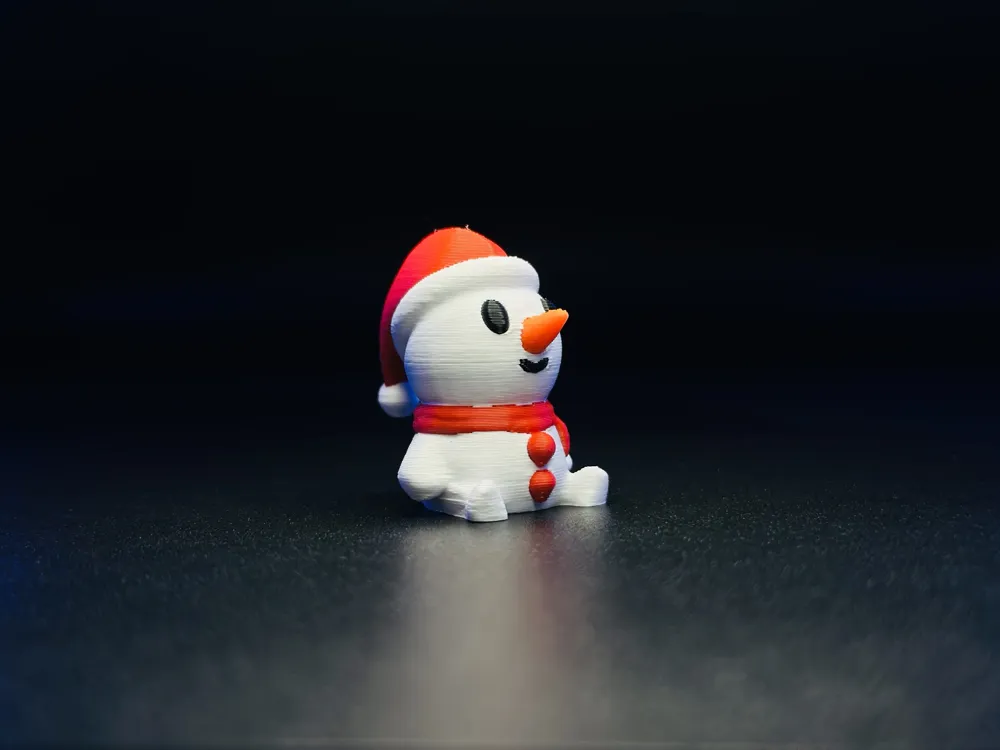 Snowman Christmas minifigure - Free 3D Print Model - MakerWorld