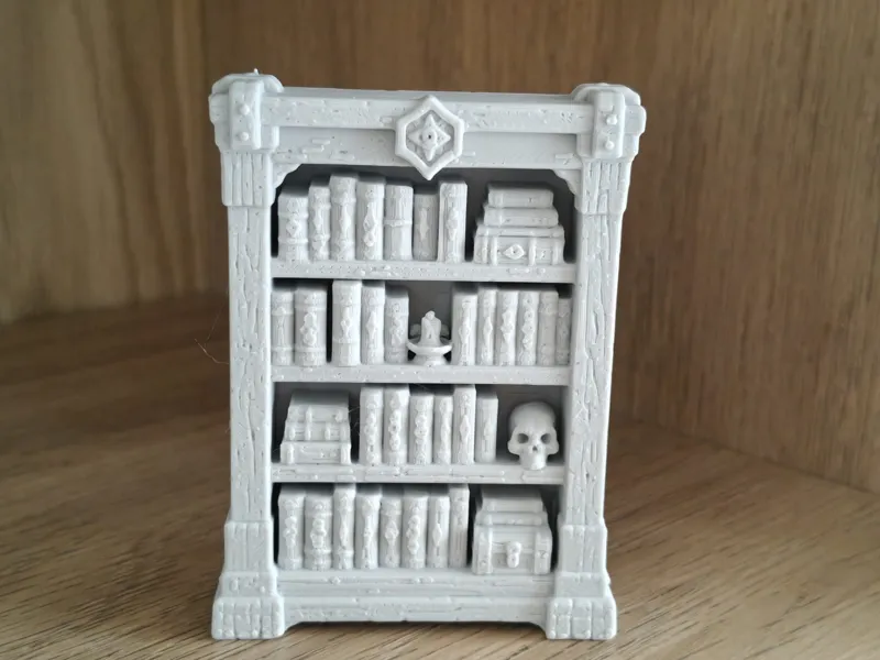 DnD bookshelf terrain prop