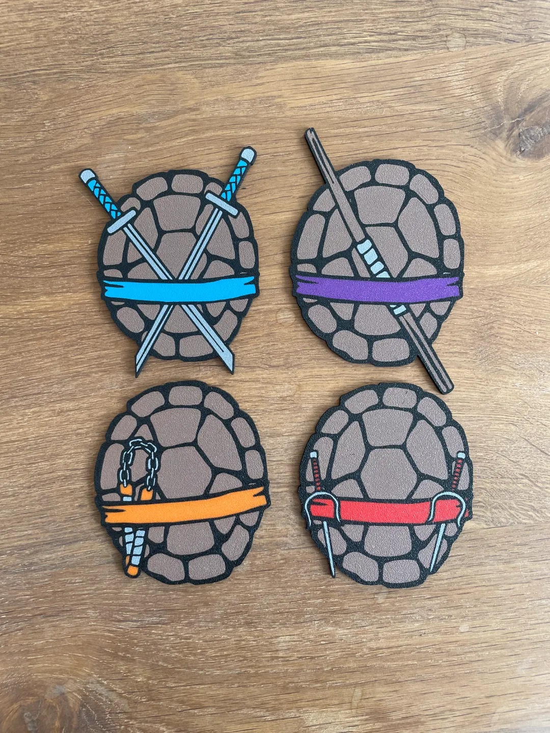 Ninja Turtle Coaster Set / 4 colors each / TMNT / view 2
