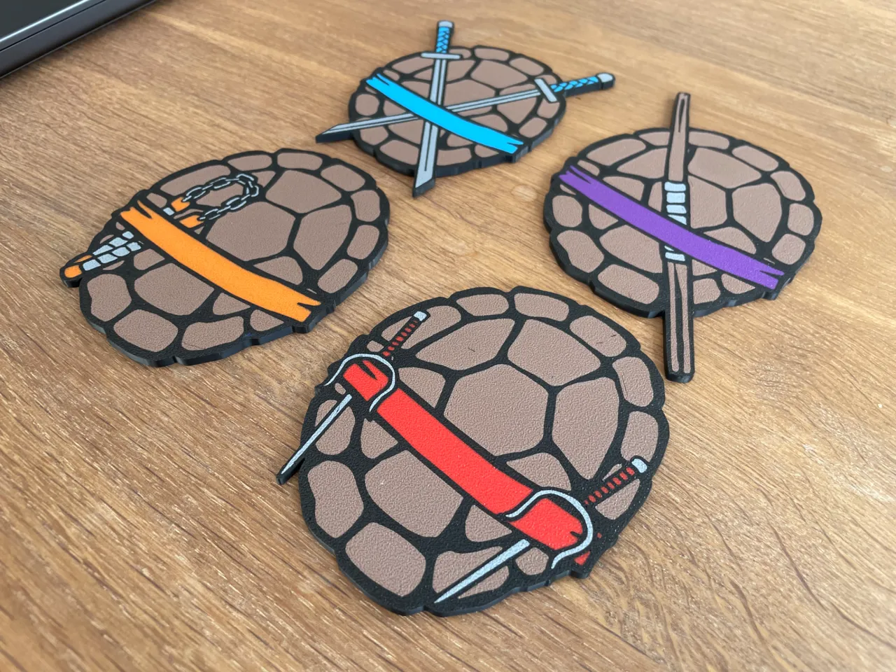Ninja Turtle Coaster Set / 4 colors each / TMNT / view 3