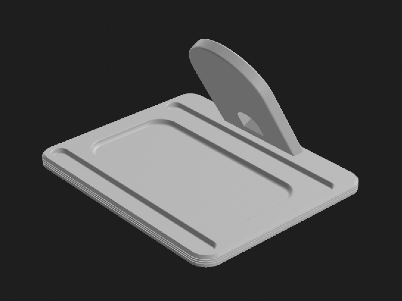 iPhone Duo Open Wireless Charging Stand 3D model