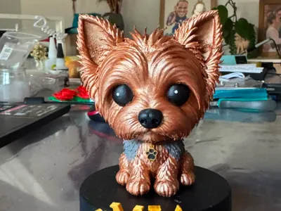 Cute Yorkshire Terrier – Disney & Funko Pop Style 