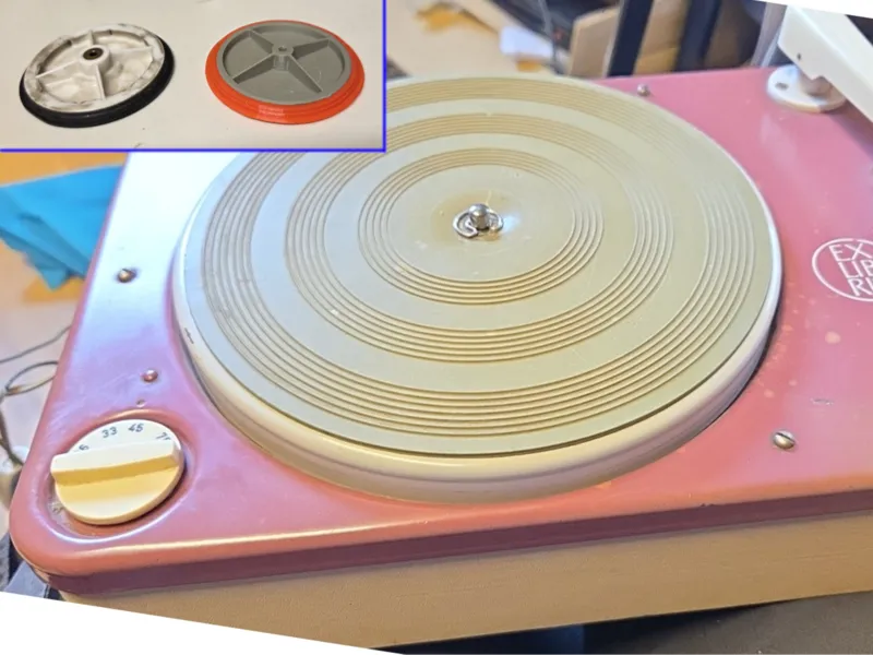 Wheel for an EXLIBRIS vinyl record player