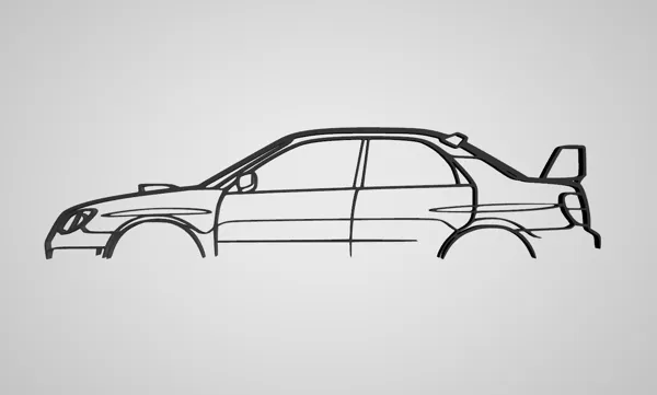 Décoration murale 2D Subaru Impreza WRX STI