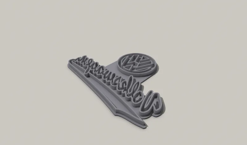 VW inverse for leather or vinyl stamping campervan