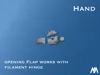 V2 glove with no hinges