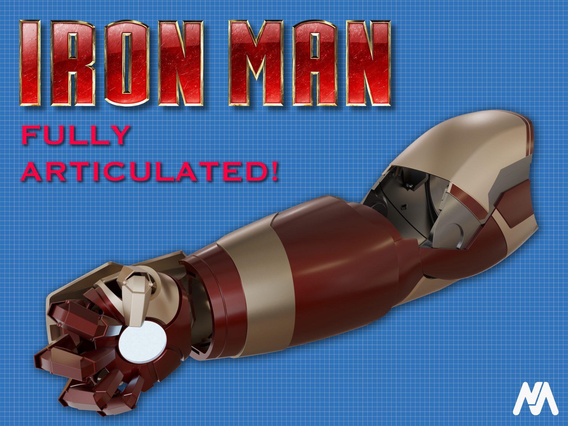 Articulated Iron Man arm